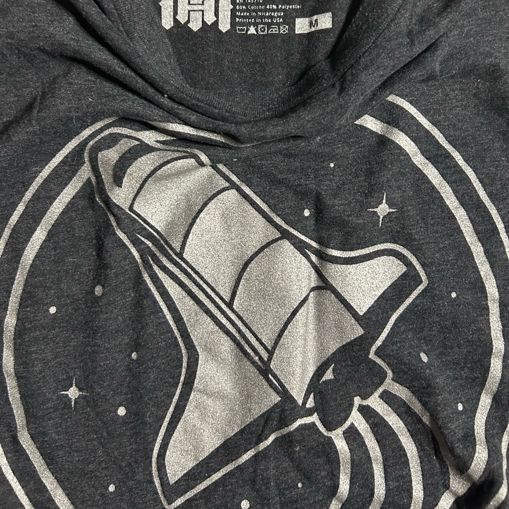 Spaceship Into The Am Shirt Gray Size Medium